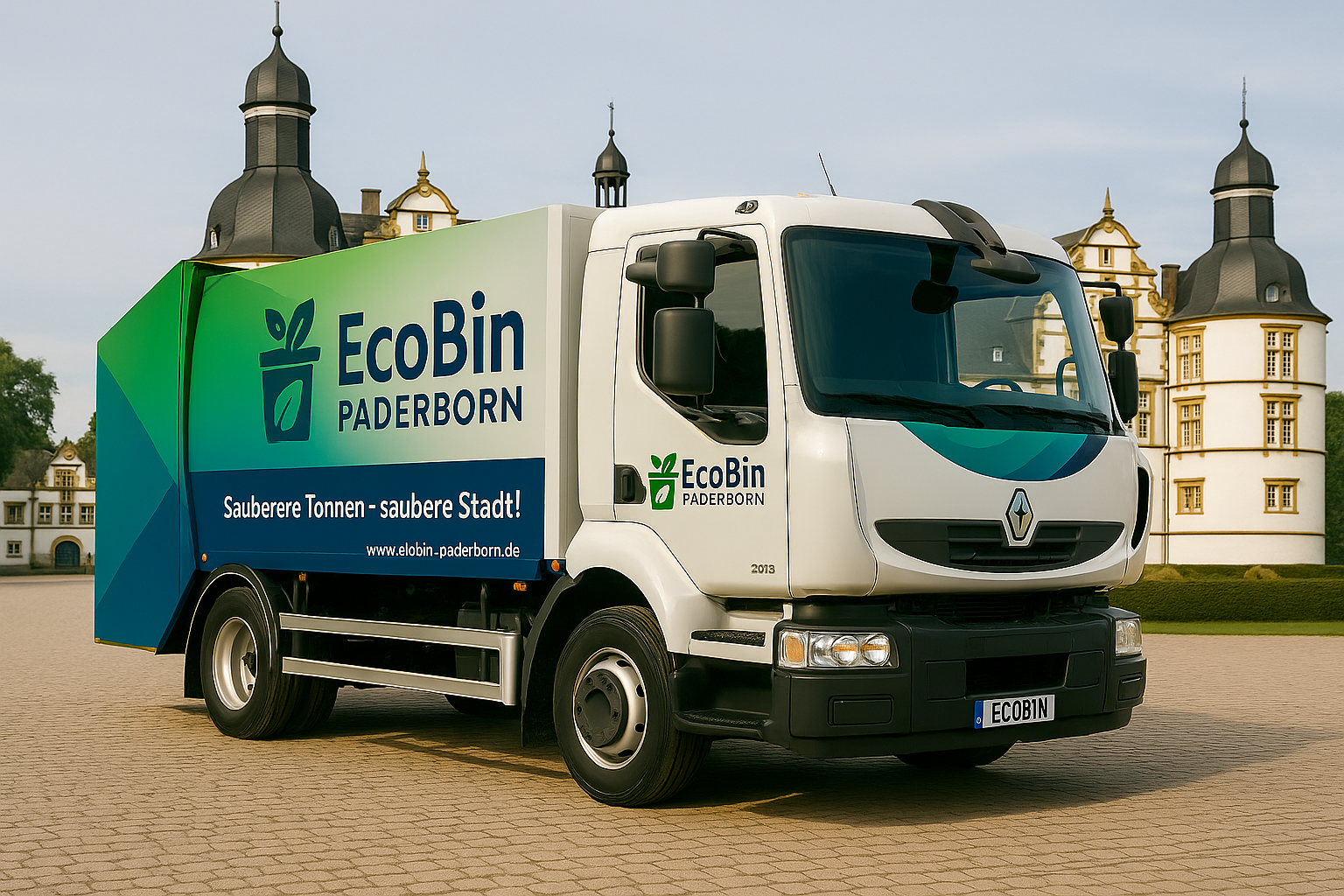 EcoBin Paderborn – Spezialfahrzeug für die Reinigung von Mülltonnen in Paderborn
